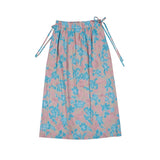 Flower Slit Skirt (beige)