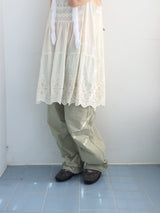 Natural Nylon Volume Pants