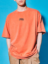 サクラアニマルズタンジェリンデニムウォッシュドTシャツ (ラビット)