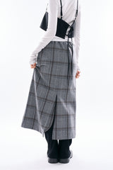 Selby check maxi skirt
