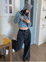 BOKASHI MIX KNITTING CARDIGAN
