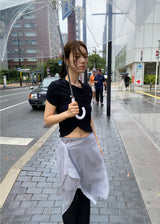 LAYER SHIRRING SET TOP