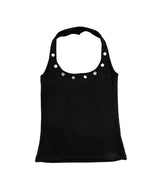 Terre Eyelet Halter Sleeveless