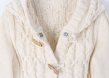 TOGGLE HOOD KNIT CARDIGAN