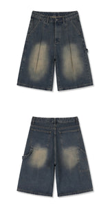 urban carpenter bermuda denim pants (muddy indigo)