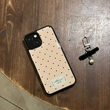 Dot epoxy bumper case (peach puff)