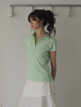 ダンシングオーキッド スタンダード スリムフィット PK Tシャツ (tropical green) 2サイズ