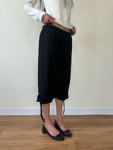 dot frill pants