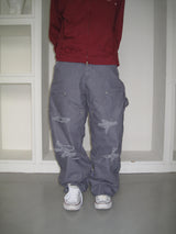 Vintage Damaged Double Knee Work Pants (3c)