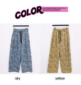 zebra banding pants - yellow