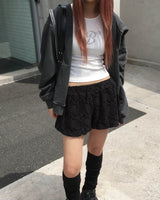 Pigment stud hood jumper