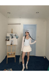 Mint Loose-Fit Layered Sleeveless T-shirt( T + sleeveless set)