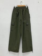 EYELET CARGO STRING PANTS (3COLOR)