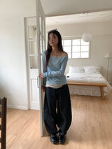 LAYERED TENCEL LONG SLEEVE