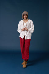 Flor frill blouse_white