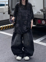 dart curve denim pants