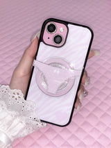 Hime zebra phone case (black glass) - magsafe