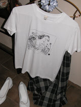 フラワーホースグラフィックTシャツ_White