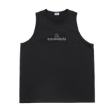 25SS ROUNDING SYMBOL LOGO SLEEVELESS BLACK