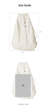 Wood Stitch Stringbackpack_brown