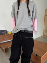 coloration cutout layered T