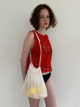 CROSS STITCH BAG  SEETHROUGH MEDIEM