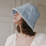 Triangle Stitch Bucket Hat (Light Blue Denim)