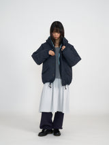 パフィーシンサレートリバーシブルジャンパー (ネイビー & スカイブルー)