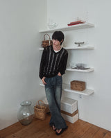 Kuri Linen Cable Slim Knit