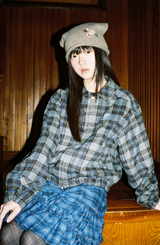 Twister Star Button Beanie - Brown    