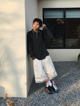 Maze Pintuck Bermuda Pants 3C