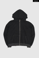 Jack pigment stripe zip-up hoodie