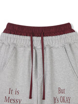Eclipse Lettering Sweatpants