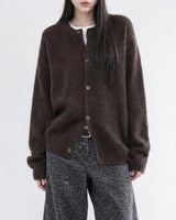 (UNISEX) ウールミックス ヘビー ブラッシュ ニット カーディガン
