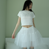 スウェットリルKIRIトップ _WHITE