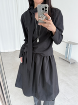 mui tie 2way blouse (2color)