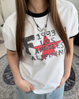 Aken Vintage Star Ringer Tee