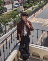 Dane raw wide denim