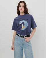 【MADE】サーフゴーストプリントTシャツ [NAVY]