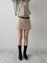 Basic Cotton Layered Skirt Pants