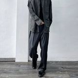 Curved Draped Suiting Trousers