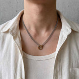 Dual Loop Link Necklace