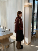 Itol Cable Hood Knit Cardigan