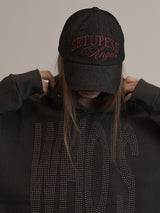 BLACK DENIM BALLCAP BLACK