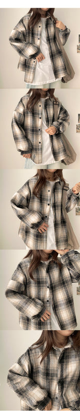 Aaron Wool Lining Checkered Shirt