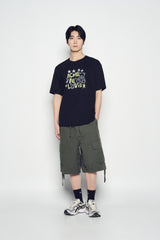 25SS UNIVERSE DRAWING SHORT SLEEVE T-SHIRT BLACK