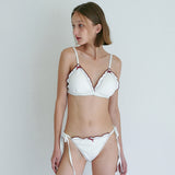  FRILL LACE BIKINI SET / WHITE