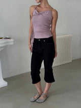 Mood slim denim capri pants(2color)