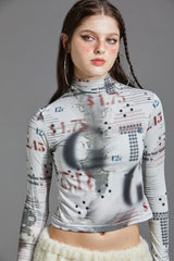 マッププリントTシャツ