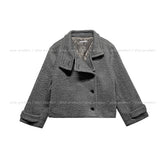 [wool 40%] スティンアルパカハイネックコート
